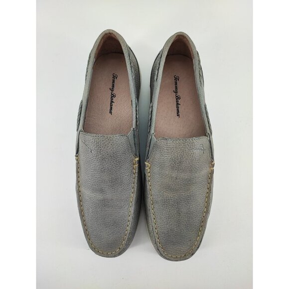 Tommy Bahama Men's Thackery Gray Leather Slip-On Shoes Size 9 US - Picture 4 of 9